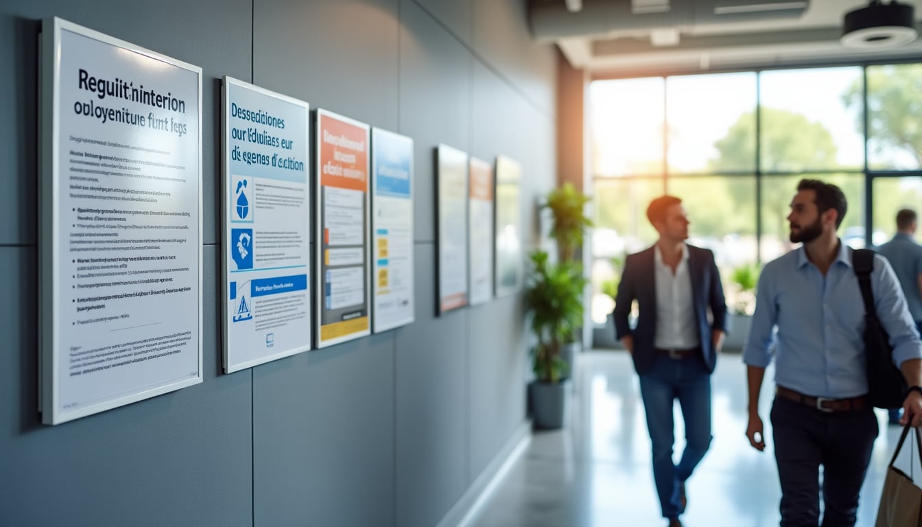 Illustration: Comprendre les fondamentaux des affichages obligatoires en entreprise