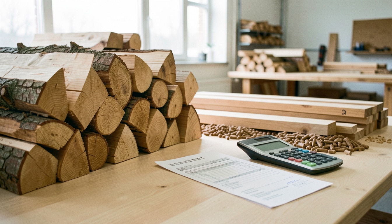 TVA sur le bois : taux applicables et cas à connaître
